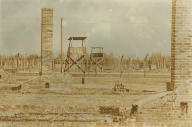 Etkisi auschwitz concentrat yaşında sepya dijital grunge sıkıntılı