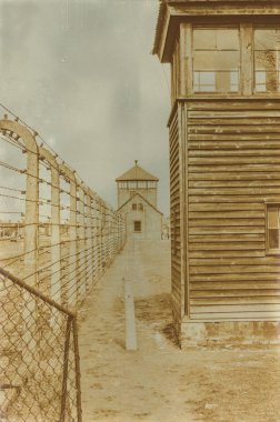 Etkisi auschwitz concentrat yaşında sepya dijital grunge sıkıntılı