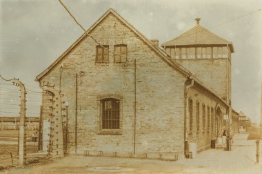 Etkisi auschwitz concentrat yaşında sepya dijital grunge sıkıntılı