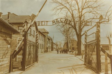 Etkisi auschwitz concentrat yaşında sepya dijital grunge sıkıntılı