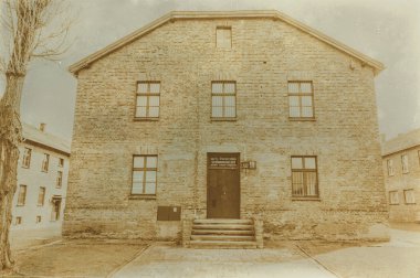 Etkisi auschwitz concentrat yaşında sepya dijital grunge sıkıntılı