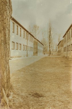 Etkisi auschwitz concentrat yaşında sepya dijital grunge sıkıntılı