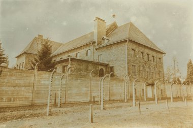 Etkisi auschwitz concentrat yaşında sepya dijital grunge sıkıntılı