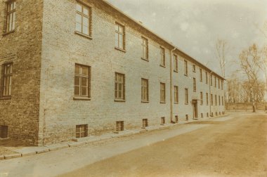Etkisi auschwitz concentrat yaşında sepya dijital grunge sıkıntılı
