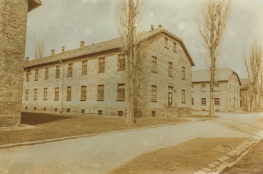 Etkisi auschwitz concentrat yaşında sepya dijital grunge sıkıntılı