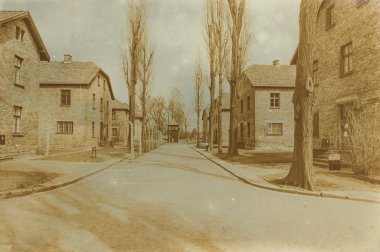 Etkisi auschwitz concentrat yaşında sepya dijital grunge sıkıntılı