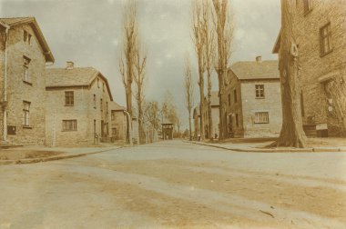 Etkisi auschwitz concentrat yaşında sepya dijital grunge sıkıntılı