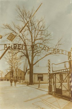 Etkisi auschwitz concentrat yaşında sepya dijital grunge sıkıntılı