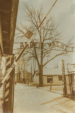 Etkisi auschwitz concentrat yaşında sepya dijital grunge sıkıntılı