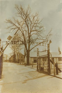 Etkisi auschwitz concentrat yaşında sepya dijital grunge sıkıntılı