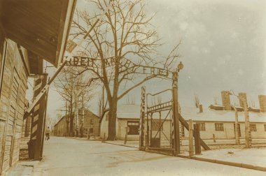 Etkisi auschwitz concentrat yaşında sepya dijital grunge sıkıntılı