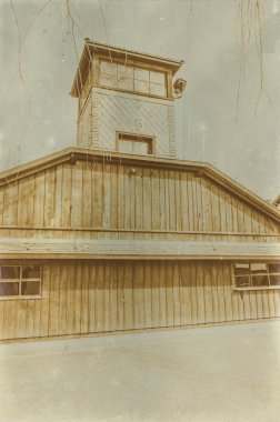 Etkisi auschwitz concentrat yaşında sepya dijital grunge sıkıntılı