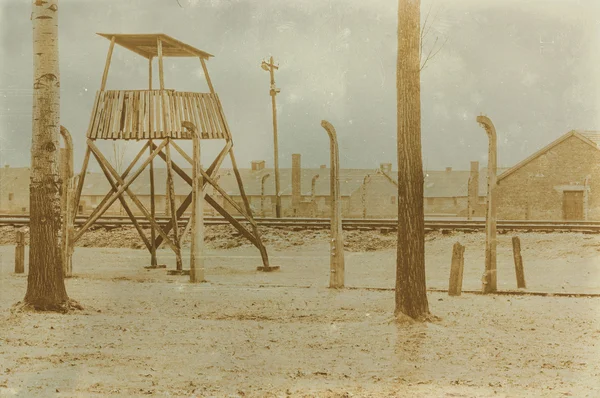 Etkisi auschwitz concentrat yaşında sepya dijital grunge sıkıntılı