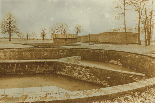 Etkisi auschwitz concentrat yaşında sepya dijital grunge sıkıntılı