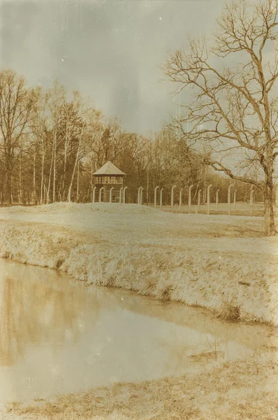 Etkisi auschwitz concentrat yaşında sepya dijital grunge sıkıntılı