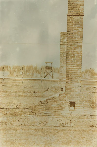 Etkisi auschwitz concentrat yaşında sepya dijital grunge sıkıntılı