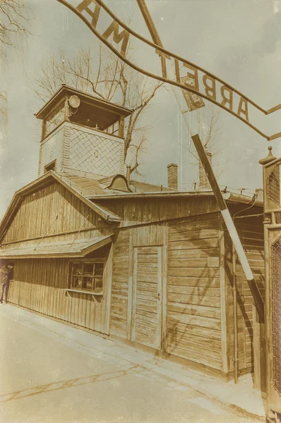 Etkisi auschwitz concentrat yaşında sepya dijital grunge sıkıntılı