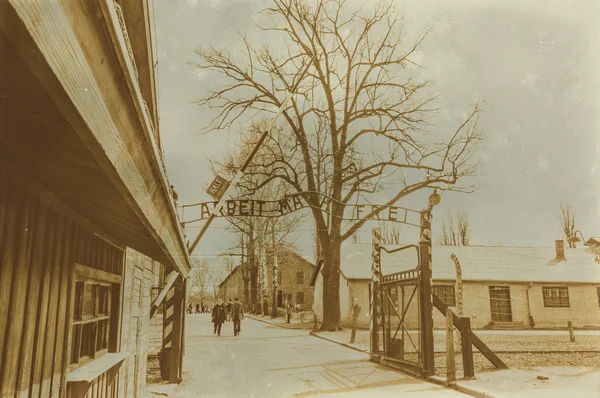 Etkisi auschwitz concentrat yaşında sepya dijital grunge sıkıntılı