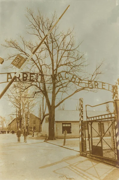 Etkisi auschwitz concentrat yaşında sepya dijital grunge sıkıntılı