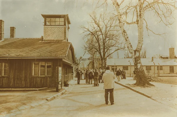 Etkisi auschwitz concentrat yaşında sepya dijital grunge sıkıntılı