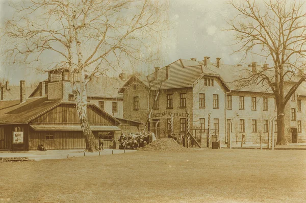 Etkisi auschwitz concentrat yaşında sepya dijital grunge sıkıntılı