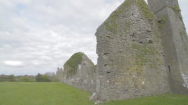 ünlü İrlandalı landmark, quin abbey, county clare, İrlanda
