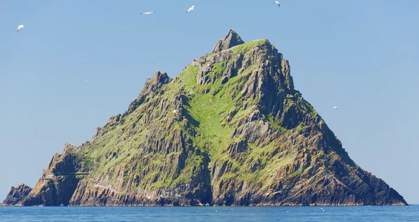 Skellig Michael, wpisanego na listę światowego dziedzictwa UNESCO, Kerry, Irlandia. Gdzie zostały nakręcone sceny Star Wars! — Zdjęcie stockowe