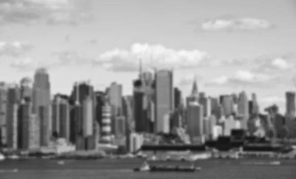 Een onscherpe achtergrondafbeelding B&W Nyc — Stockfoto