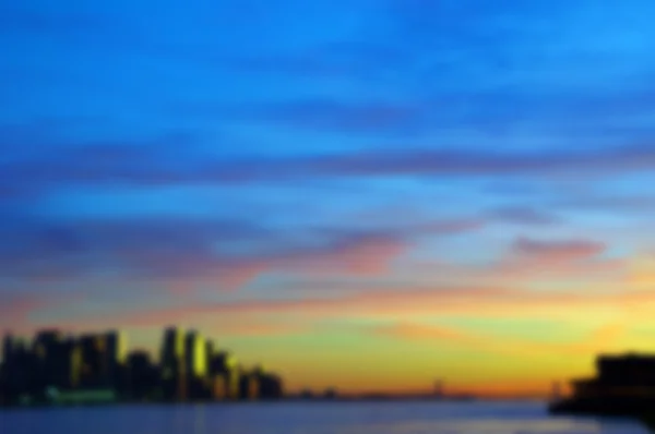 Eine unscharfe Hintergrundansicht aus New York City — Stockfoto