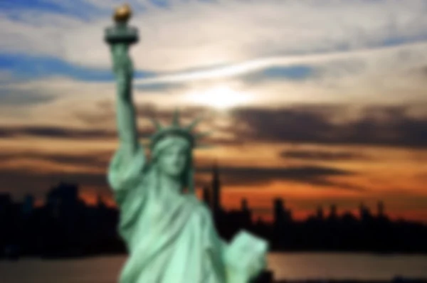 A suddas ut ur fokus bakgrund bild från New York — Stockfoto