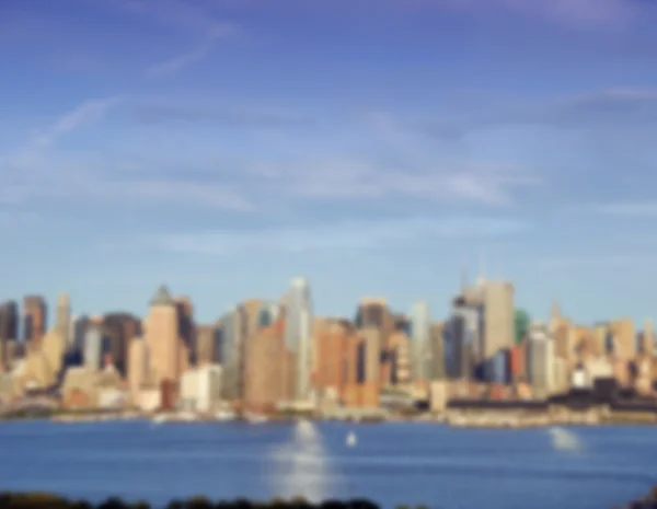 A blurred out of focus background view from New York City — Stock Photo, Image