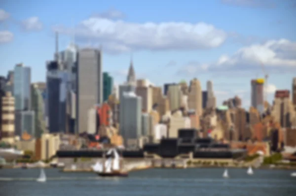 Uma visão de fundo desfocada de Nova Iorque — Fotografia de Stock