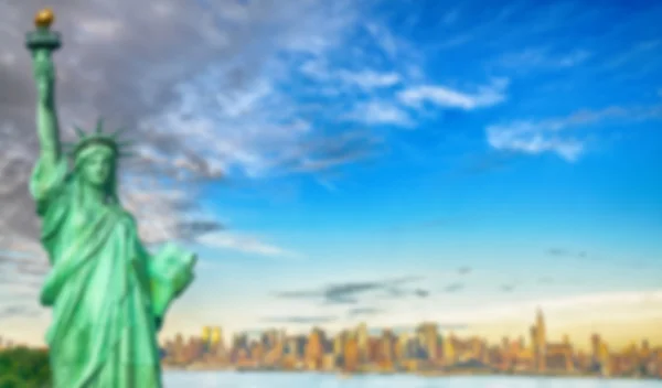 Размытое фоновое изображение из Нью-Йорка — стоковое фото
