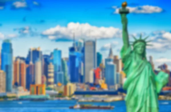 Verschwommenes Hintergrundbild aus New York City — Stockfoto