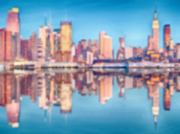 Suddig bild från New York — Stockfoto