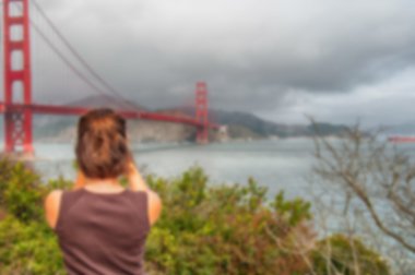 San Francisco bulanık arka plan görüntü