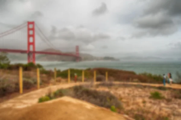 从 San Francisco 的模糊的背景图像。 — 图库照片