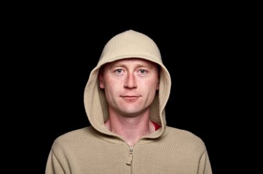 erkek kapşonlu funky elbise siyah