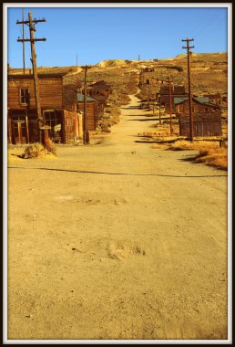 eski ABD Batı altın hayalet maden kasabası, bodie