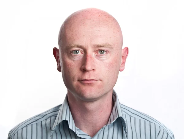 Business man portrait in his 30's on white — Stock Photo, Image