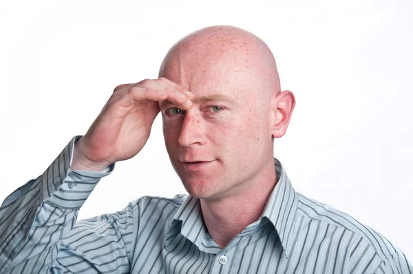 Hombre de negocios retrato en sus 30 en blanco — Foto de Stock