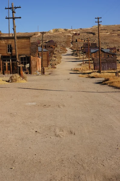 Vecchia città mineraria fantasma in oro occidentale degli Stati Uniti d'America del corpo — Foto Stock