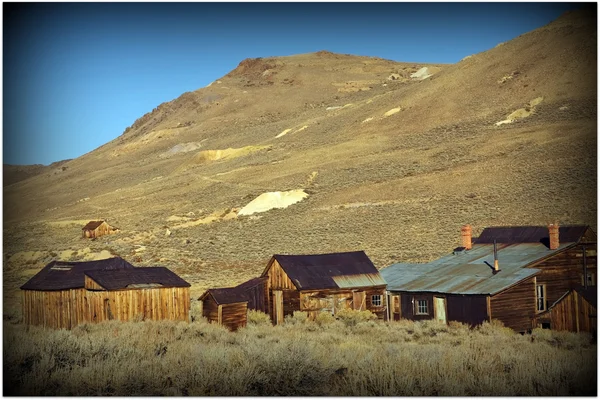 Old usa western gold ghost mining town of bodie — Stock Photo, Image