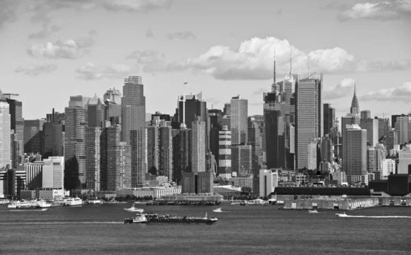 New York Cityscape sul fiume Hudson — Foto Stock