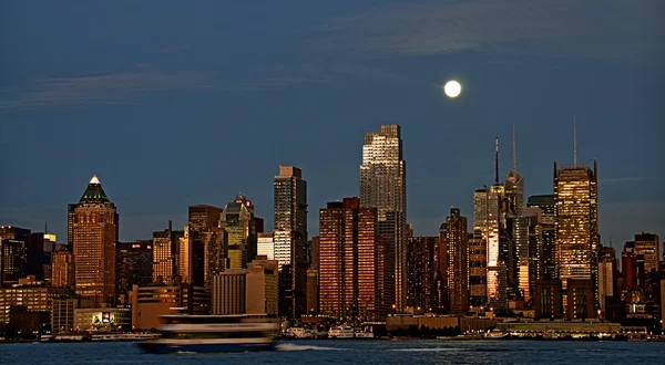 Foto Nueva York paisaje urbano skyline, EE.UU. — Foto de Stock