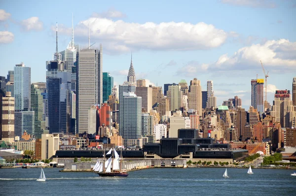 Cidade de Nova Iorque horizonte de paisagem urbana, nyc, EUA — Fotografia de Stock