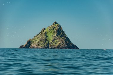 Skellig Michael, Unesco Dünya Mirası, Kerry, İrlanda. Star Wars Force sahne uyanır bu adada filme. yaban Atlantik yolu