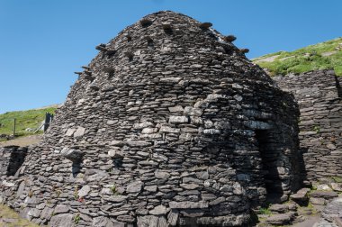 Skellig Michael, Unesco Dünya Mirası, Kerry, İrlanda. Star Wars Force sahne uyanır bu adada filme. yaban Atlantik yolu