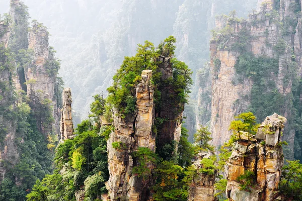 Bella vista dei pilastri in pietra arenaria di quarzo (Avatar Rocks ) — Foto Stock