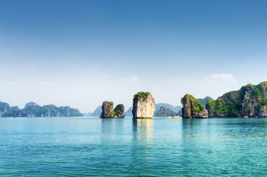 Masmavi su Ha uzun koyun. Güney Çin Denizi, Vietnam
